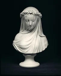 A menyasszony, a fej után Raffaelle Monti, Copeland, Anglia, 1873 (Parian porcelán)